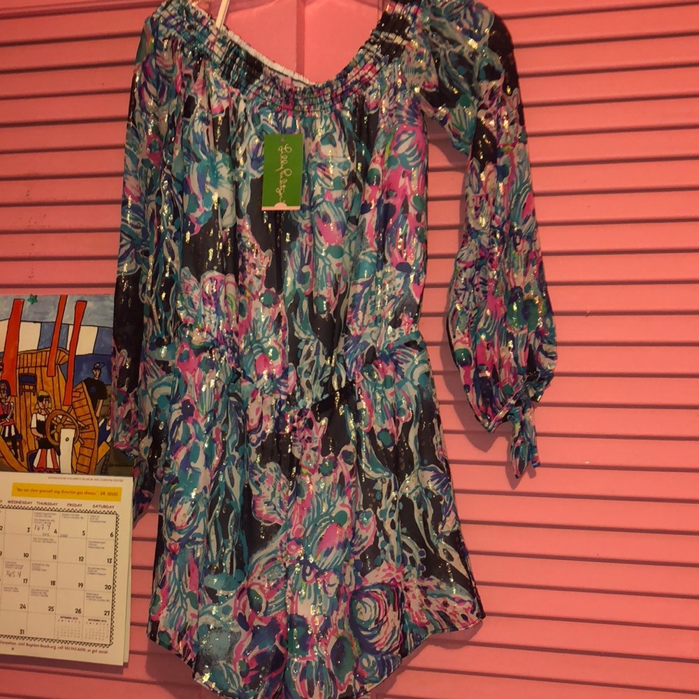 Lilly Pulitzer Bright Navy Myri Romper